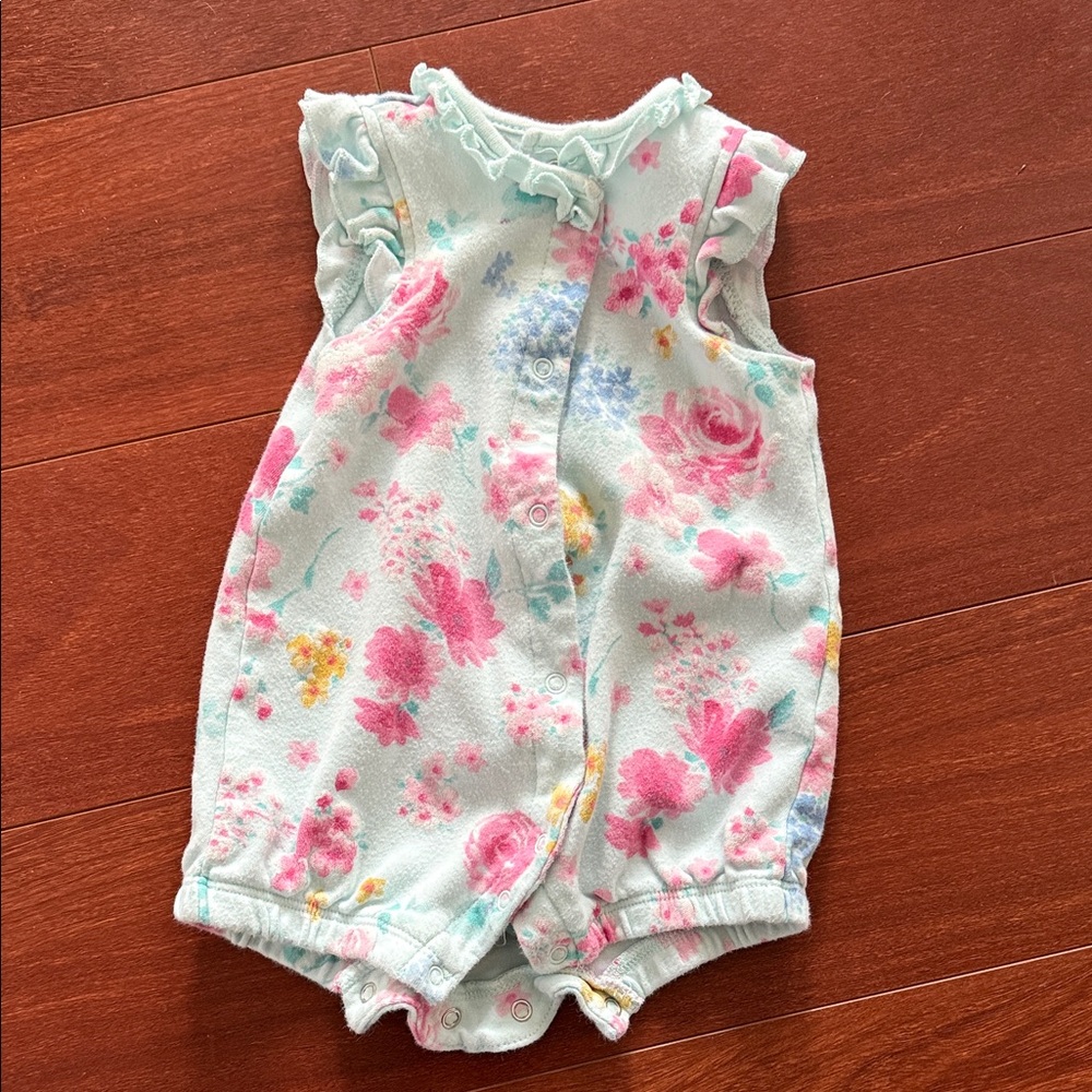 6 Months Floral Baby Romper